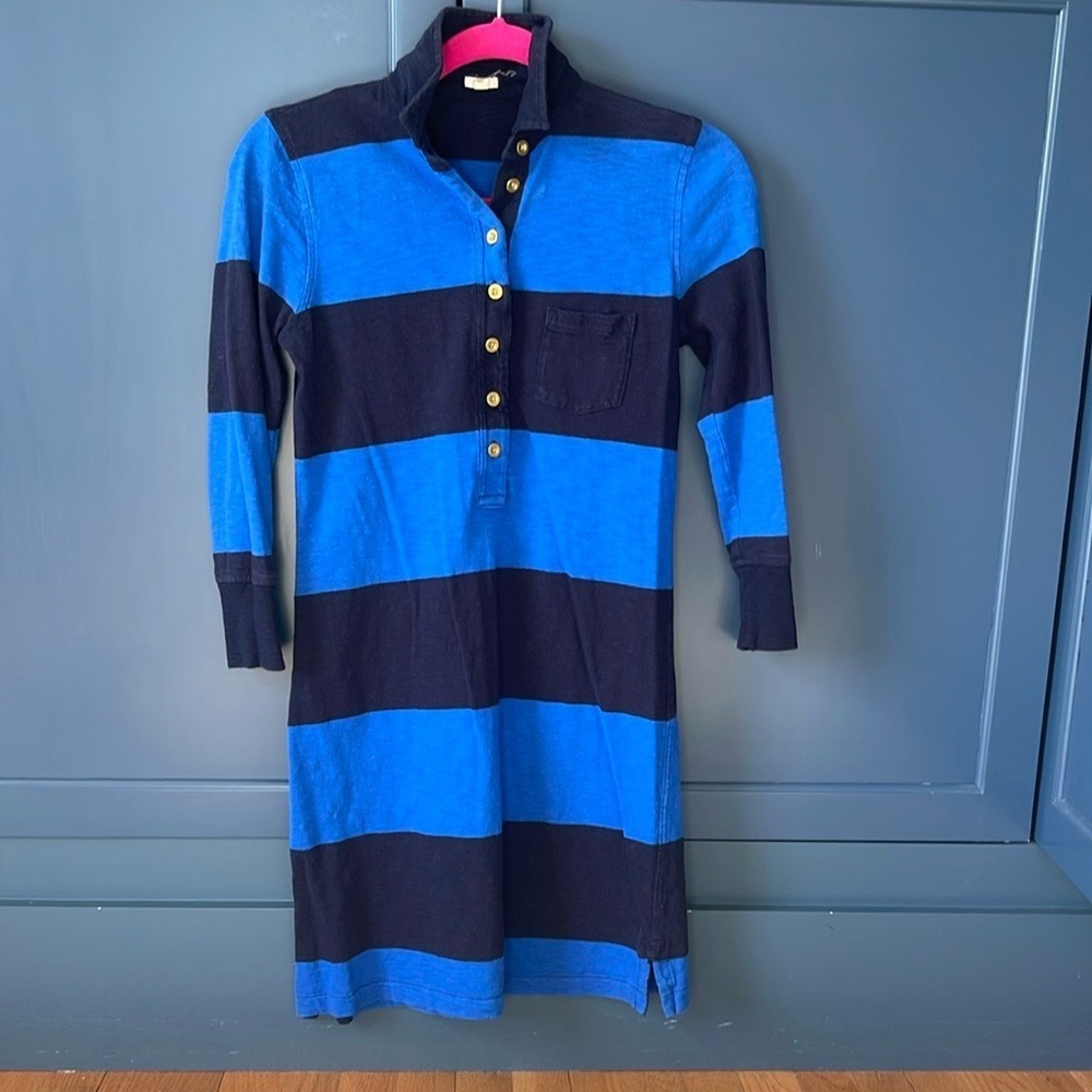 J.Crew Polo Striped Dress XS - Picture 4 of 8